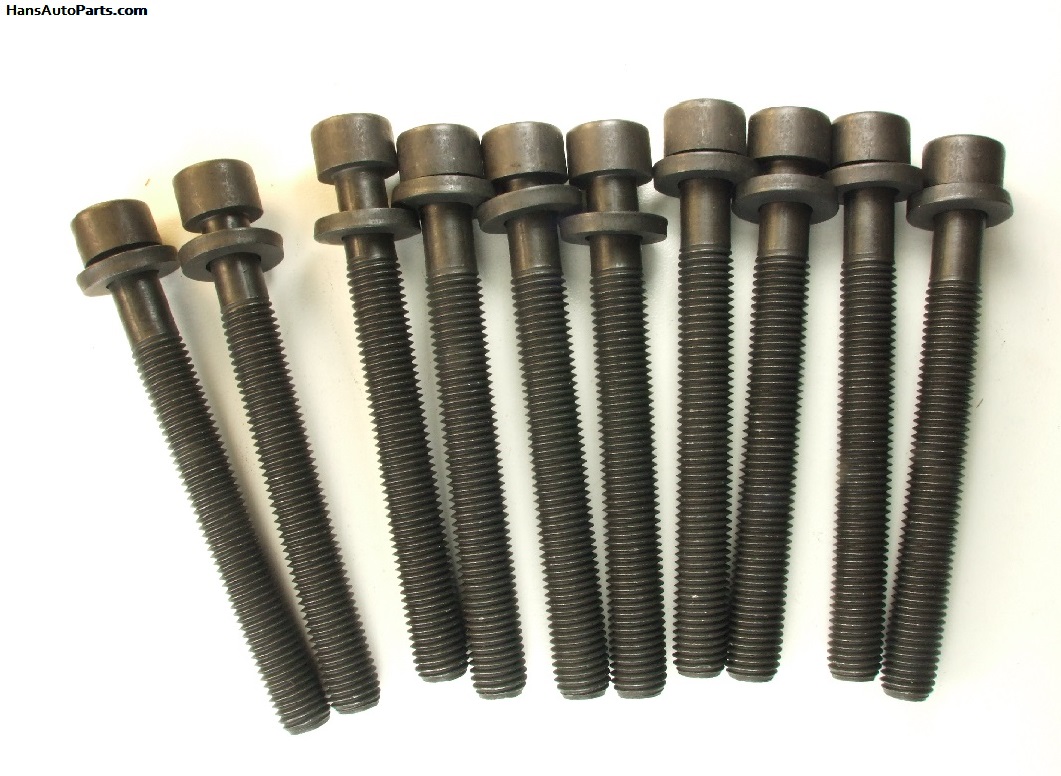 068103384A 20.00 12mm Cylinder Head Bolts Set of 10 for 1.6 and 1.9 Diesels